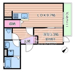 D-room川岸町Mの物件間取画像